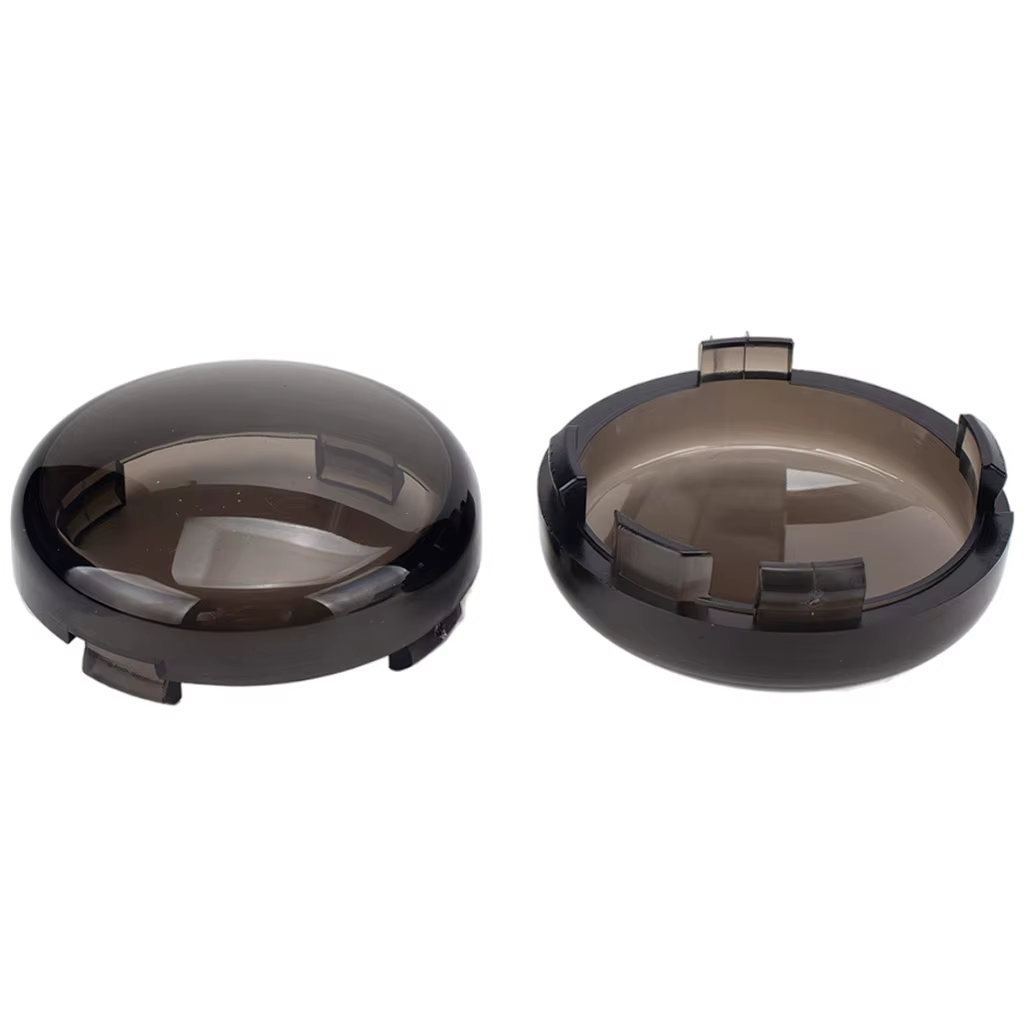 Couvercle de lentille et ampoule de clignotant fumé, accessoires de moto, Harley Davidson Touring Electra, foetal des Road King, 2 pièces