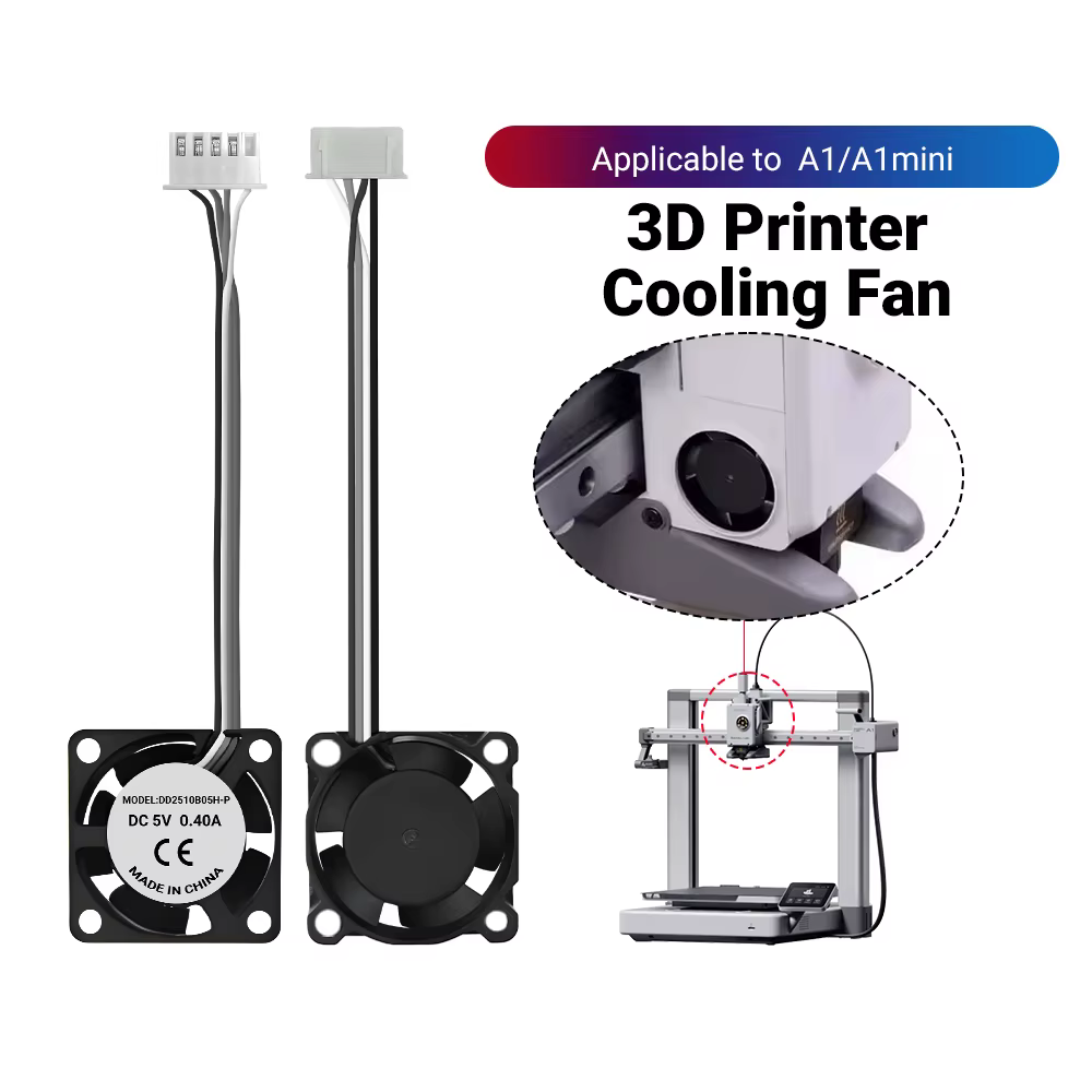 Ventilateur A1 A1mini pour le refroidissement du hotend A1 Mini, ventilateur silencieux 2510 pour les accessoires d'imprimante 3D Lab A1 et A1 Mini