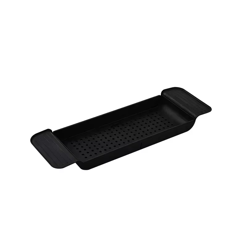 Plateau de baignoire, panier de douche, étagère de baignoire extensible, support de serviette, support de livre, organisateur de rangement, accessoires