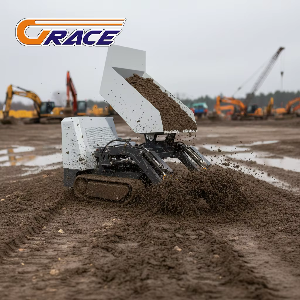 Mini Dumper sur chenilles personnalisé, 600kg, EURO 5 EPA, livraison rapide, haute qualité, fourniture d'usine, vente en gros