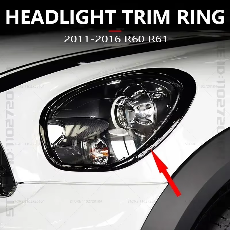 Pour 2011-2016 R60 R61 BMW MINI Cooper Countryman Paceman garniture de phare anneau lunette 51139801573 /574, 51139813823 /824