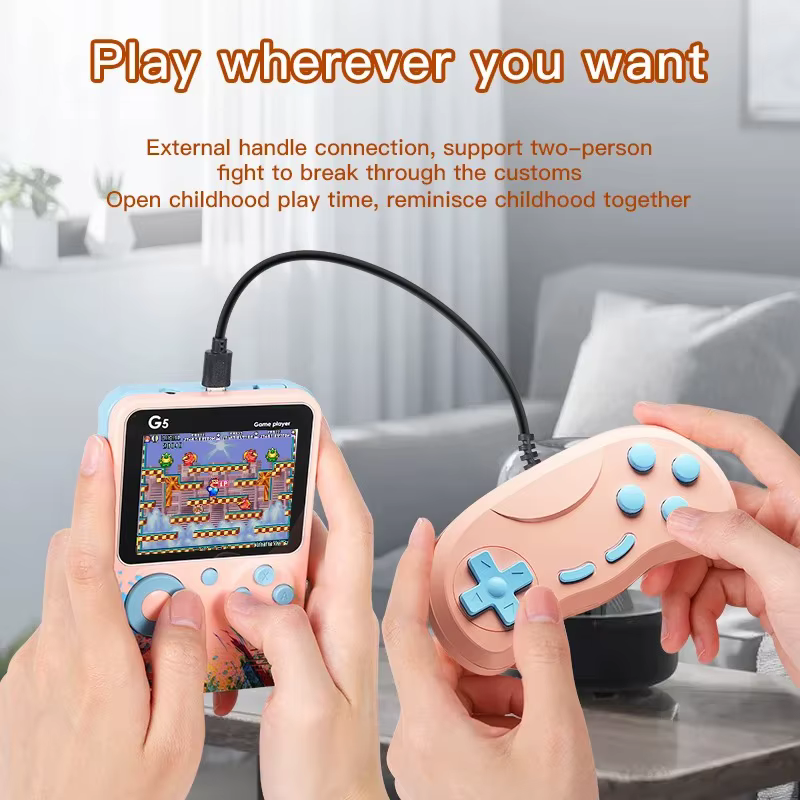 G5 500 en 1 MINI jeu joueurs de jeu portables Console vidéo rétro Portable garçon 8 bits 3.0 pouces écran LCD couleur jeux