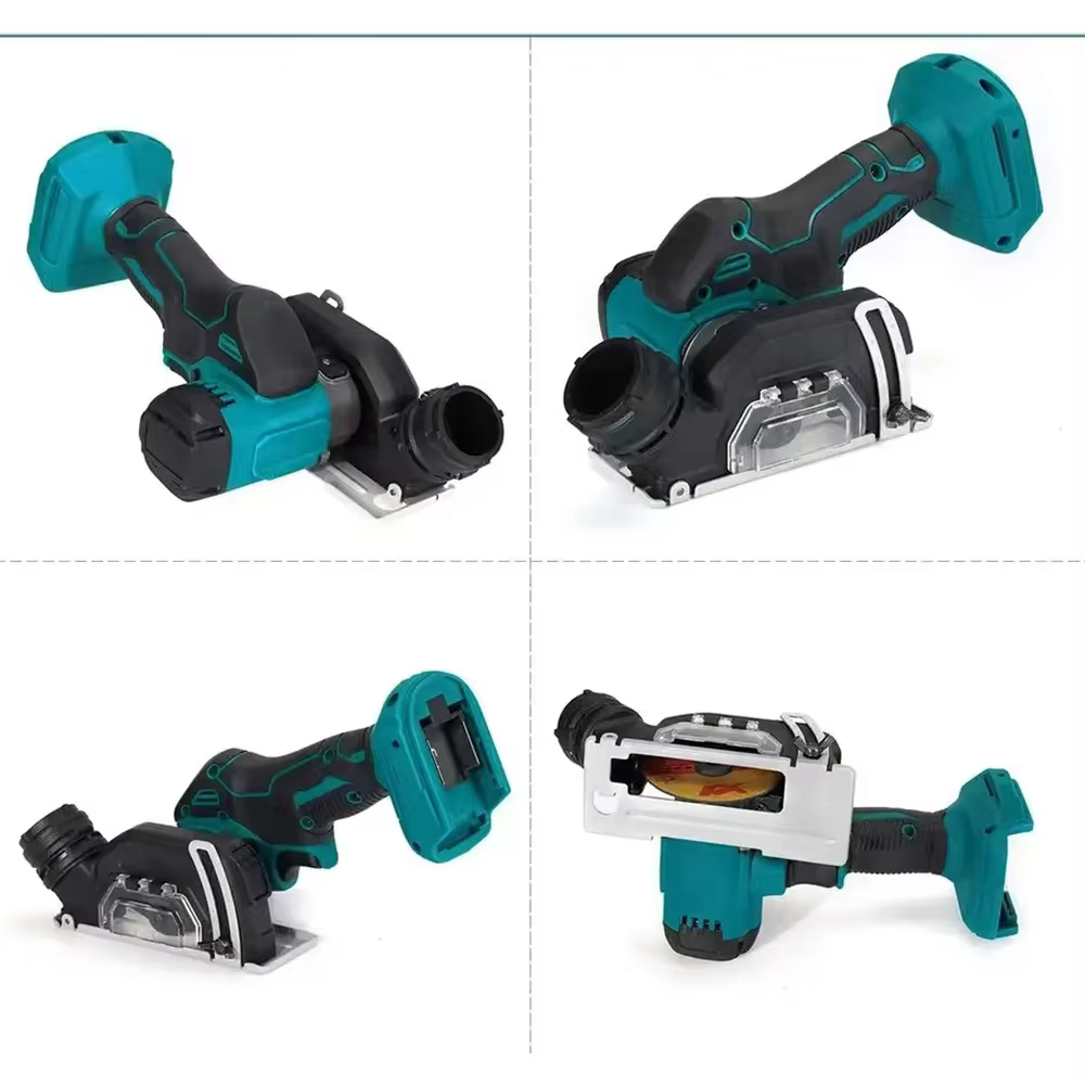 Mini meuleuse d'angle sans fil de 3 pouces, outil de coupure électrique avec scie circulaire, adapté à la broche de batterie Makita/Dewalt 20V