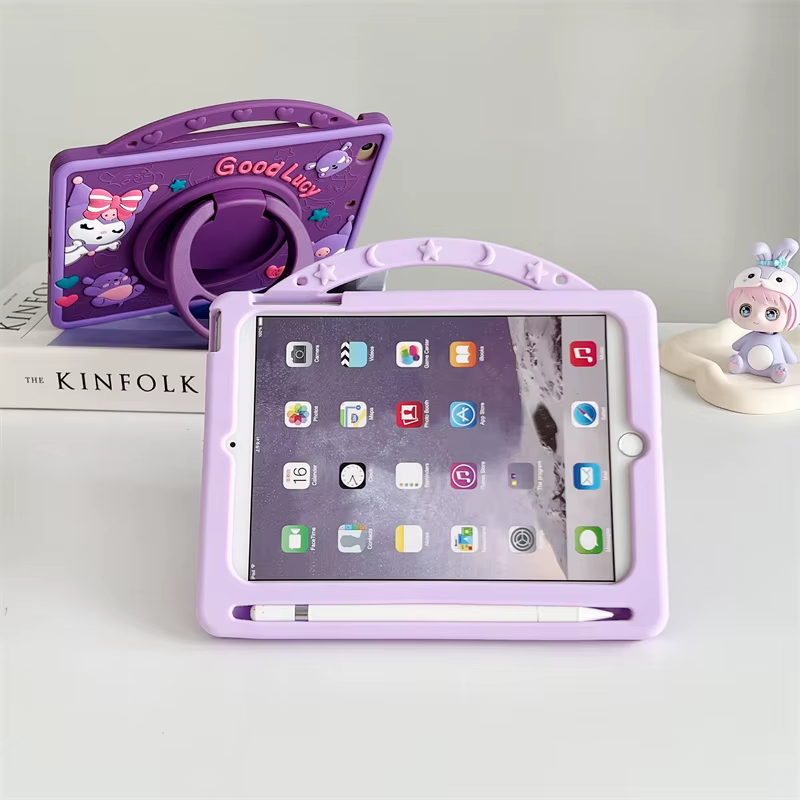 Étui de protection en Silicone pour tablette Samsung Galaxy Tab S6 A7 Lite A8 A9 Plus, 8.7, 10.1, 11 pouces, mignon, Kuromi