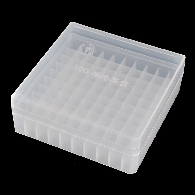 Boîte en plastique portable, mini boîte de rangement pour bouteilles d'huile essentielle, présentoir de bouteilles de parfum, grille 100, support pour bouteilles de 2ml, 5*14*14cm
