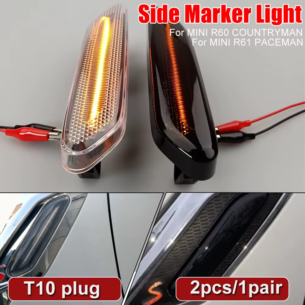 Nouveau pour BMW MINI COOPER R60 R61 COUNTRYMAN PACEMAN, clignotant latéral LED dynamique à défilement, lampe indicatrice de direction