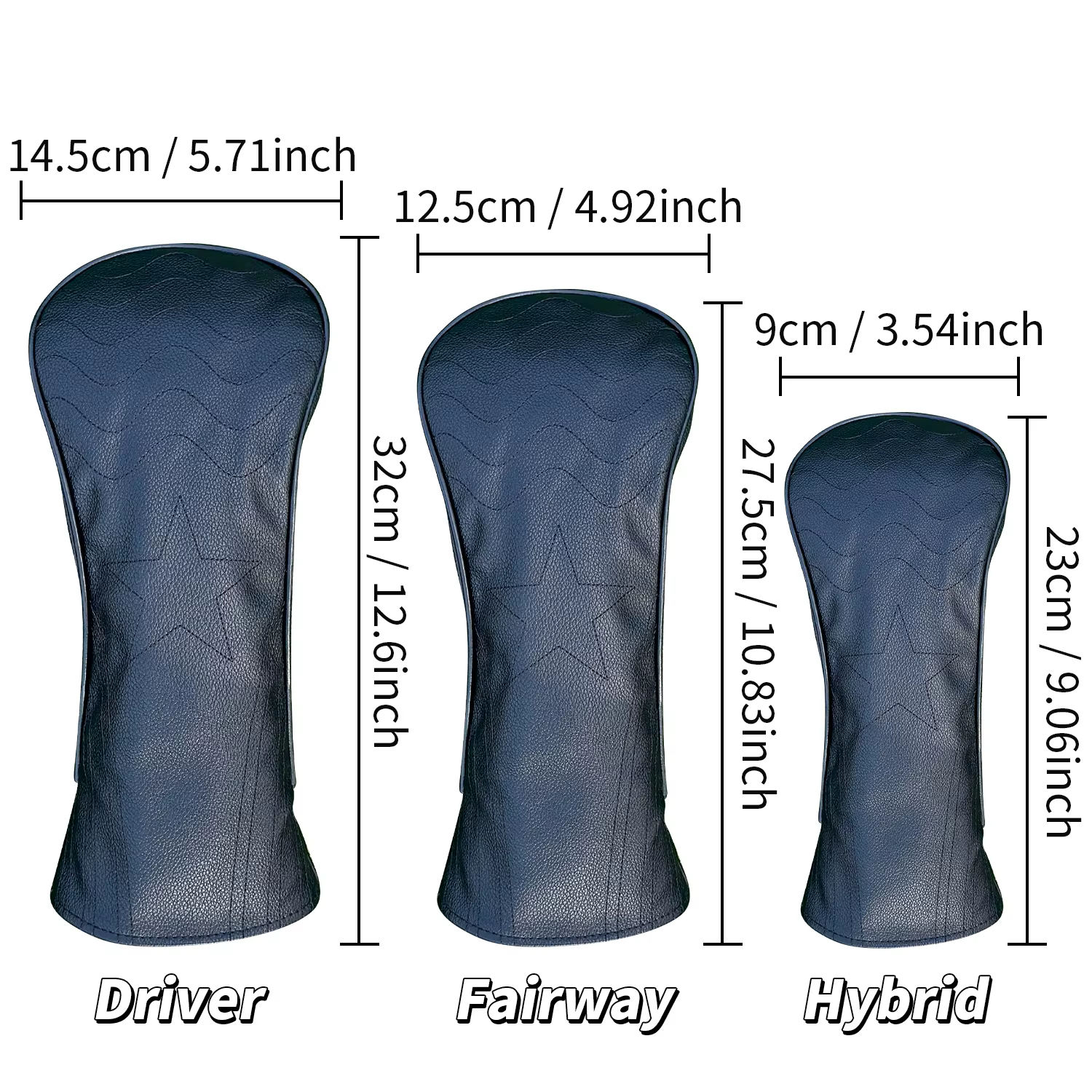 Protège-têtes de club de golf intéressants ; les accessoires de golf sont fabriqués avec des matériaux anti-poussière et durables, offrant la meilleure protection pour