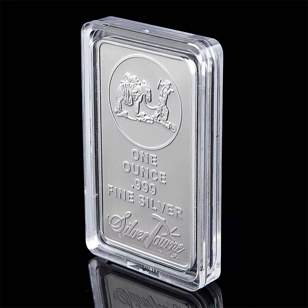 American Prospector 1OZ 999 valeur barre de lingots en argent fin pièce de monnaie en métal de l'union américaine à collectionner