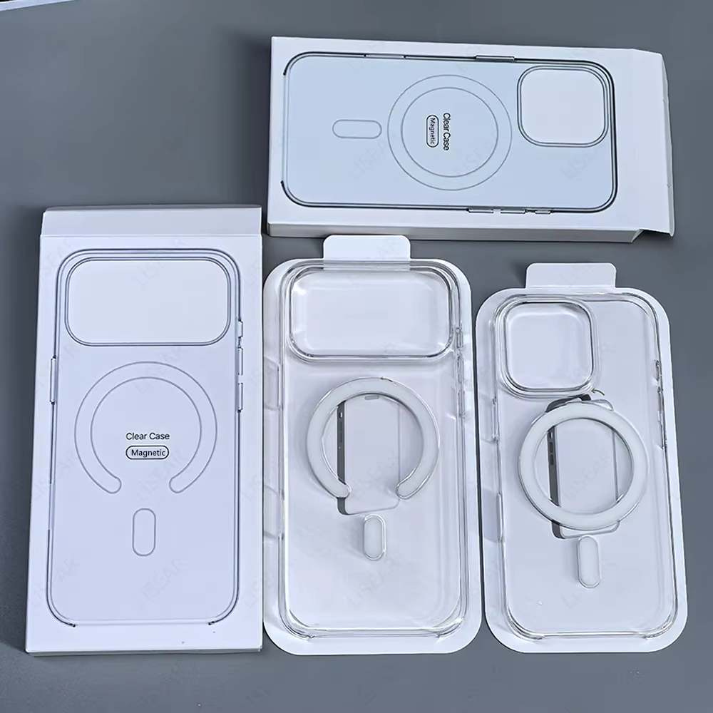 Coque de téléphone magnétique transparente originale, pour iPhone 18 17 Pro Max 16 15 14 Plus 13 12 Mini, pour chargement sans fil Magsafe, housse de protection