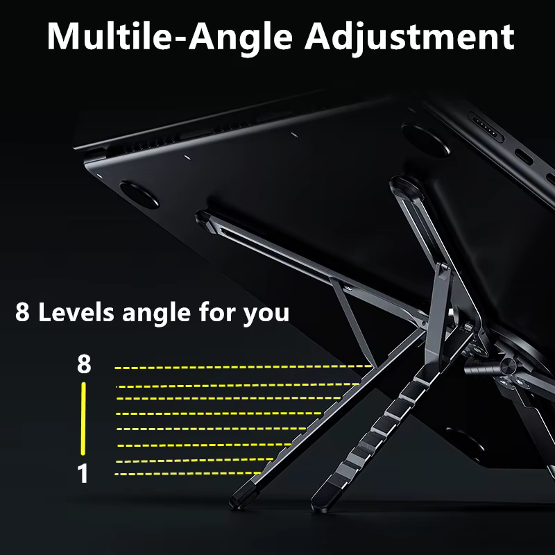 Support réglable pour ordinateur Portable, pliable, moniteur d'ordinateur pour Macbook Air, iPad, téléphone, tablettes, accessoires de Base