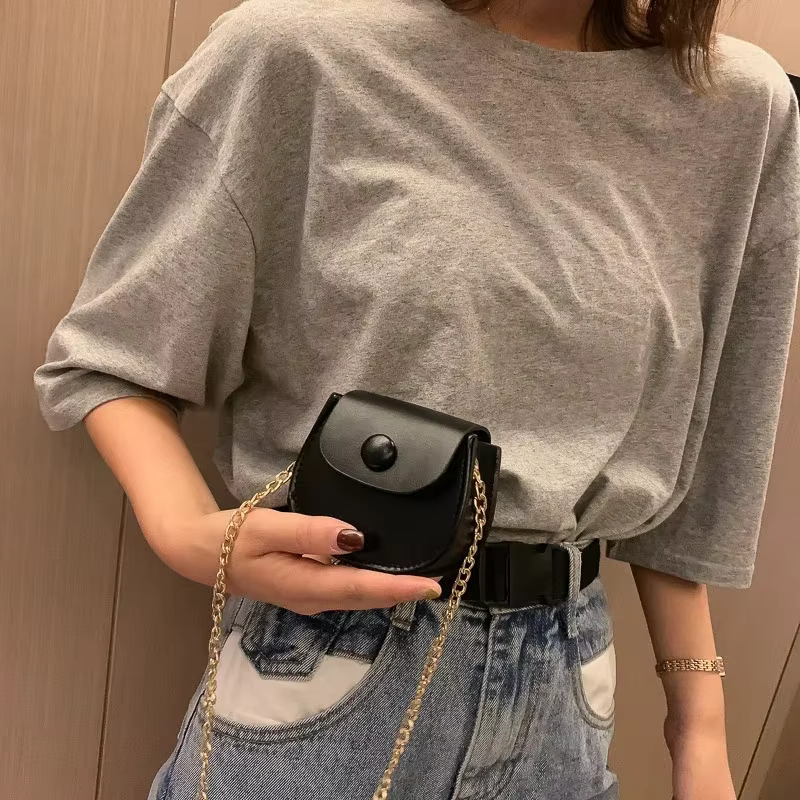 Mini sac à main solide pour femme, sac à bandoulière JOCrossbody, petit sac de rangement pour écouteurs et rouge à lèvres, sacs à main, étuis à la mode, nouveau