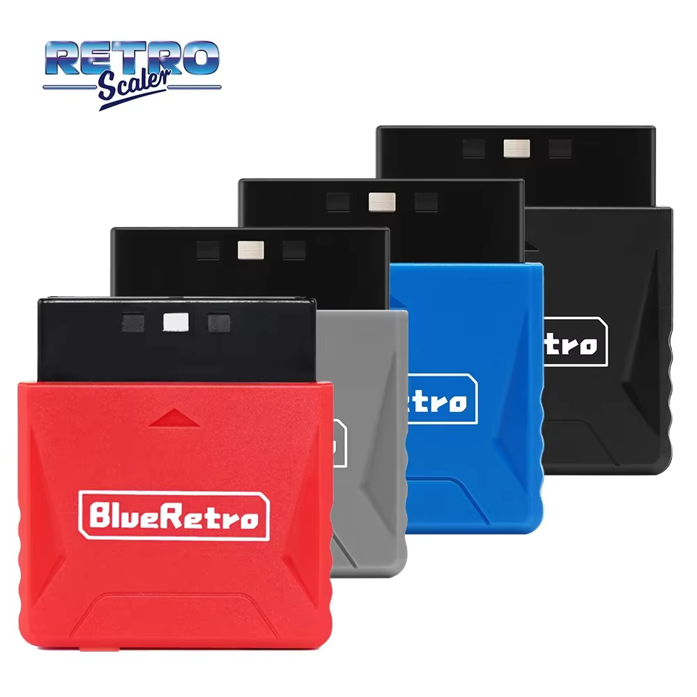 RetroScaler Mini adaptateur récepteur Blueretro pour PS1 PS One PS2 Compatible avec 8bitdo PS4 PS5 Xbox série X contrôleur sans fil