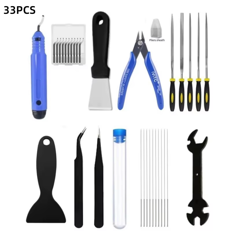 Kit d'outils pour imprimante 3D, accessoires pour imprimante 3D pour toutes les imprimantes FDM/SLA avec étui de rangement, pour Bambu Lab, Ender 3, Kobra, etc.