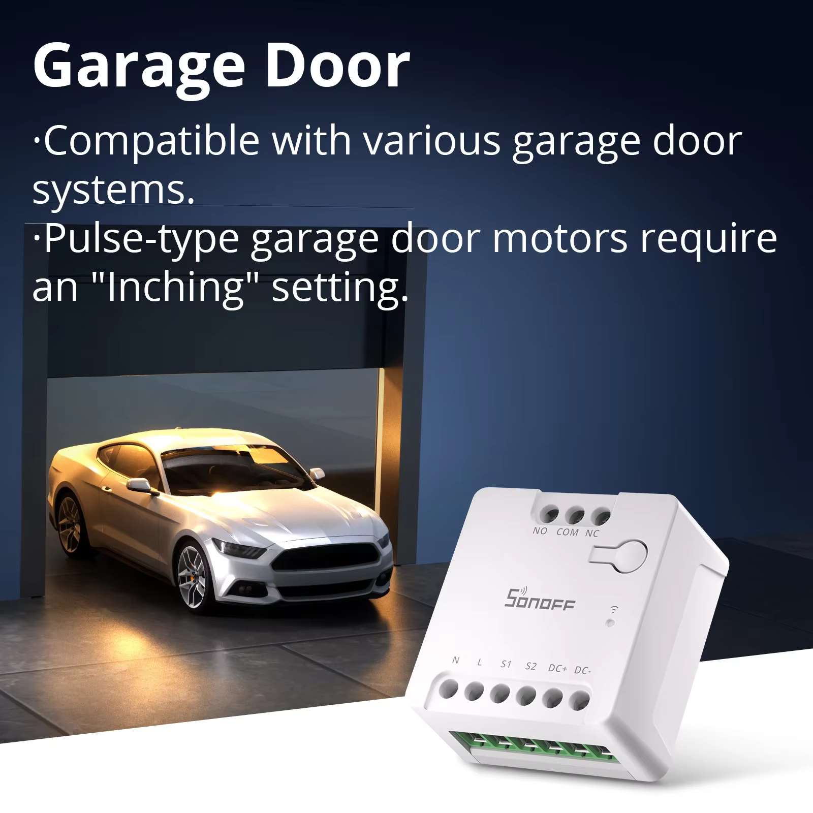 SONOFF MINI D MINI-D SONOFF Mini dispositif de relais de Contact intelligent WiFi sec avec matière prend en charge le contrôle du contacteur d'alimentation ca/cc
