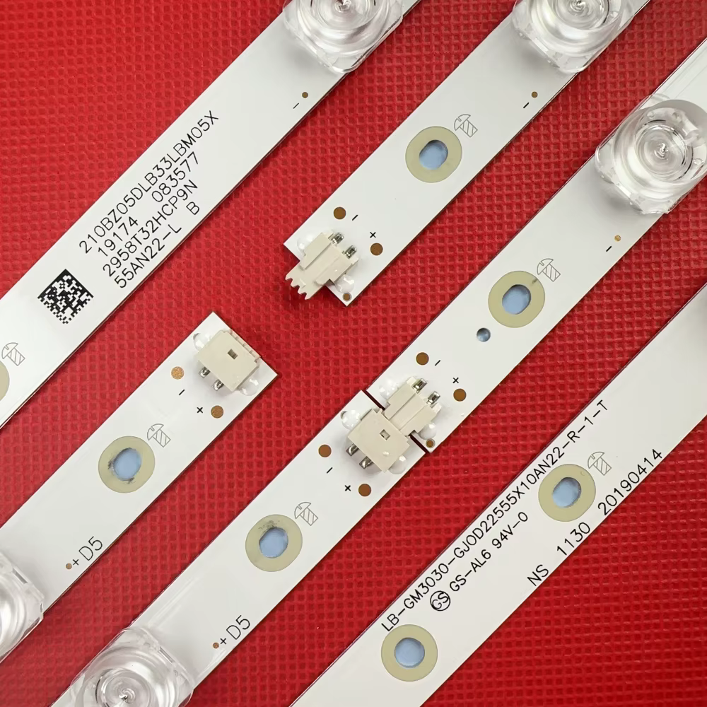 Bande de rétroéclairage LED pour téléviseur 55' 55PUS6754 LB-GM3030-GJ0D22555X10AN22-R 55pus7304/12 55pus6704/12 55PUS7394 55PUS7504/12 55PUS6814