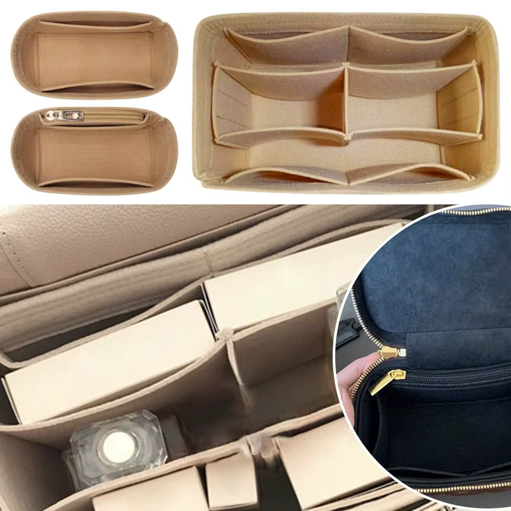 Feutre insérer doublure sac à main organisateur pochette sac à main sac fourre-tout sac interne pour LV Nice Nano/Mini/BB