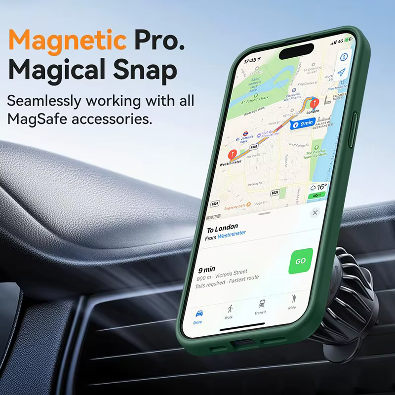 Coque de téléphone givrée de luxe, étui magnétique Transparent mat pour iPhone 17 16 15 14 13 12 11 Pro Max 16 15 Plus 17 Air pour Magsafe