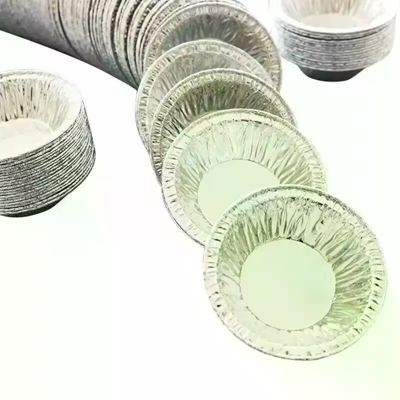 50/100 pièces Mini Pot tarte plaque de cuisson jetable cuisson tarte moules Cupcake Pan Pudding moule rond tasse de cuisson