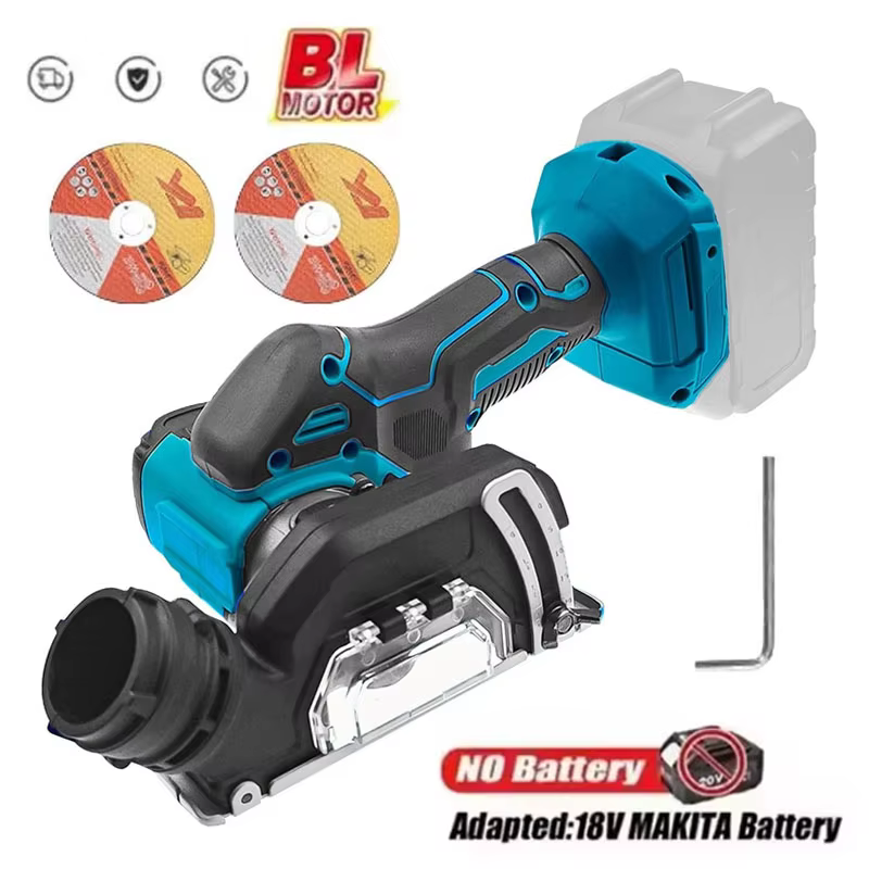 Makita – Mini meuleuse d'angle sans fil, outil de coupe électrique, scie circulaire de 3 pouces, outils électriques pour batterie 18V