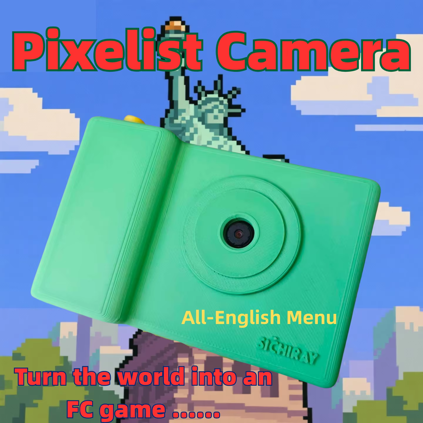 Caméra Pixelist Art caméra caméra à faible pixel caméra mosaïque caméra de style pixel