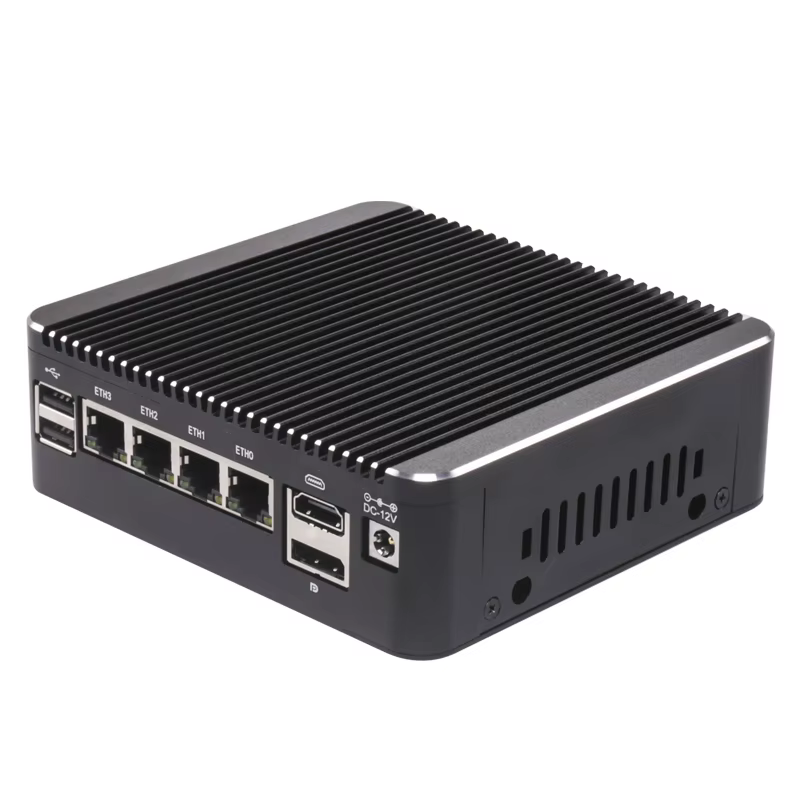 Mini PC pare-feu sans ventilateur Intel N150 N95 Core i5 8250U i3 8145U Pentium 4417U 4x2.5G i226 LAN Serveur domestique pfSense OPNsense