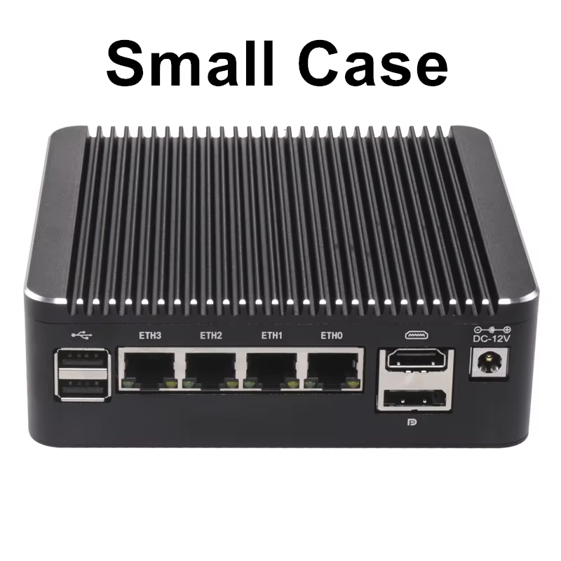 Mini PC pare-feu sans ventilateur Intel N150 N95 Core i5 8250U i3 8145U Pentium 4417U 4x2.5G i226 LAN Serveur domestique pfSense OPNsense