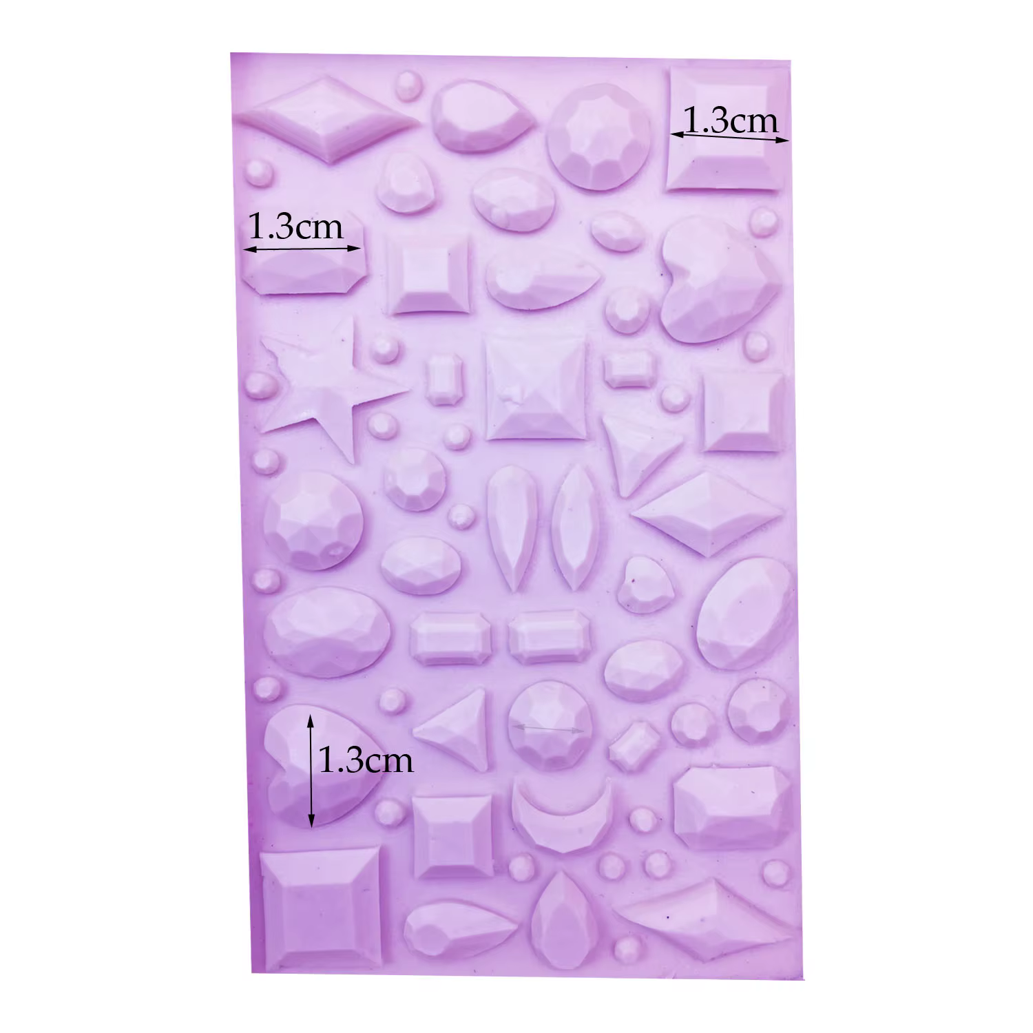 Moule de cuisson en silicone M0595, Mini gemme en forme de diamant, outils de décoration de gâteau fondant, chocolat, bonbons