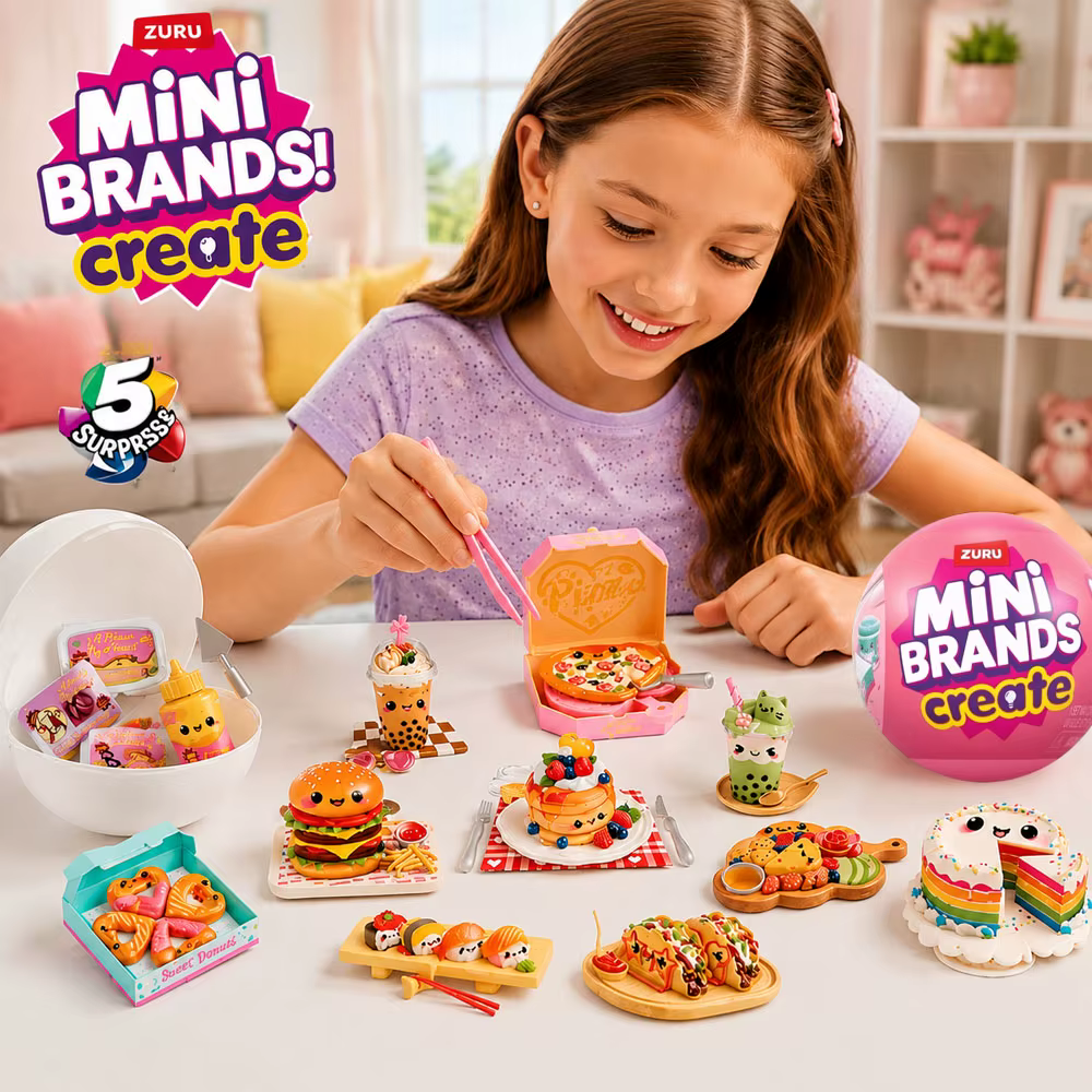 Nouvelles figurines ZURU Mini Brands Kawaii Kitchen Série 2 – Boîte mystère DIY – Mini-aliments à collectionner – Jouets capsule surprise – Mini-jouets alimentaires