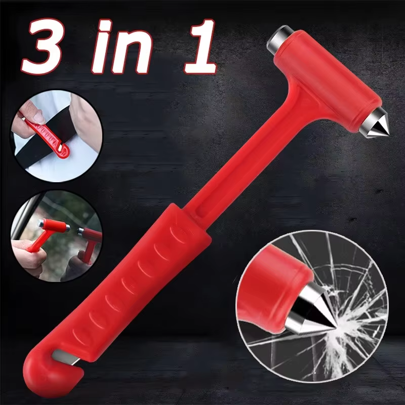 Mini marteau de sécurité portable, brise-vitre de voiture d'urgence, coupe-ceinture de sécurité, outils d'évasion multifonctionnels, accessoires de voiture
