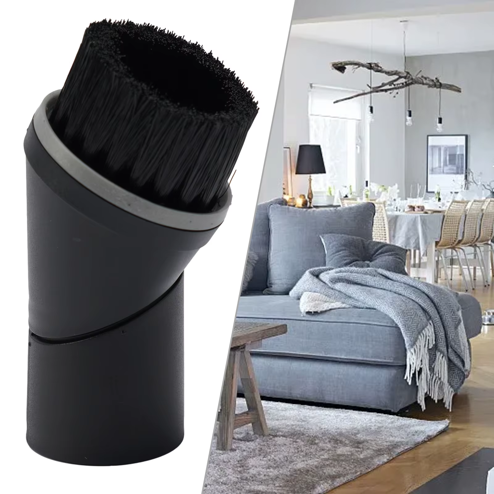 Brosse ronde pivotante, fixation de brosse d'époussetage pour aspirateur Miele série S SSP-10, 07132710   Accessoires pour aspirateur 35 mm