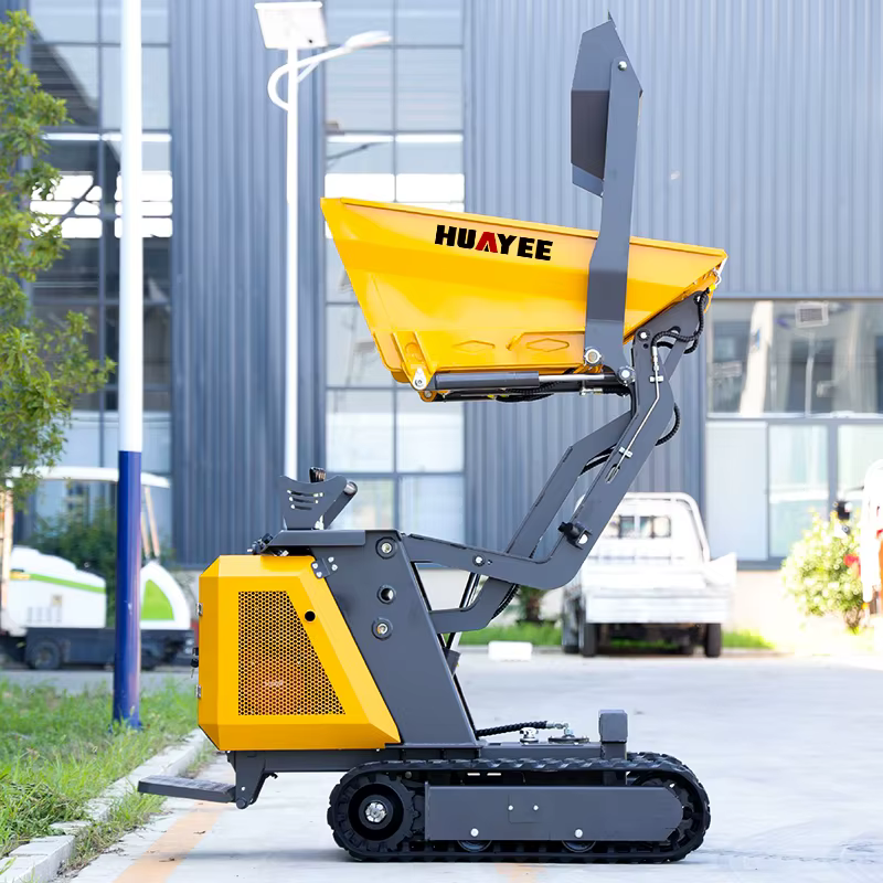 Mini-dumper sur chenilles personnalisable, camion benne agricole, 800 kg, livraison rapide, mini-dumper automatique.