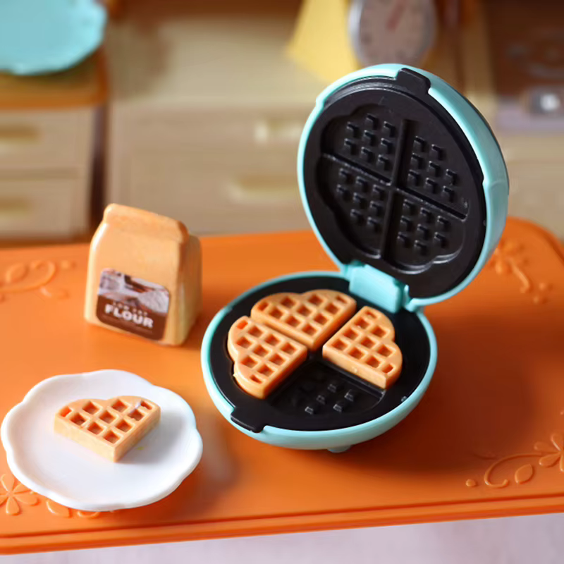 (.) Four électrique miniature pour maison de poupée, Mini machine à pain, modèle de meubles de cuisine, accessoires pour décoration de maison de poupée, jouets, 1 ensemble