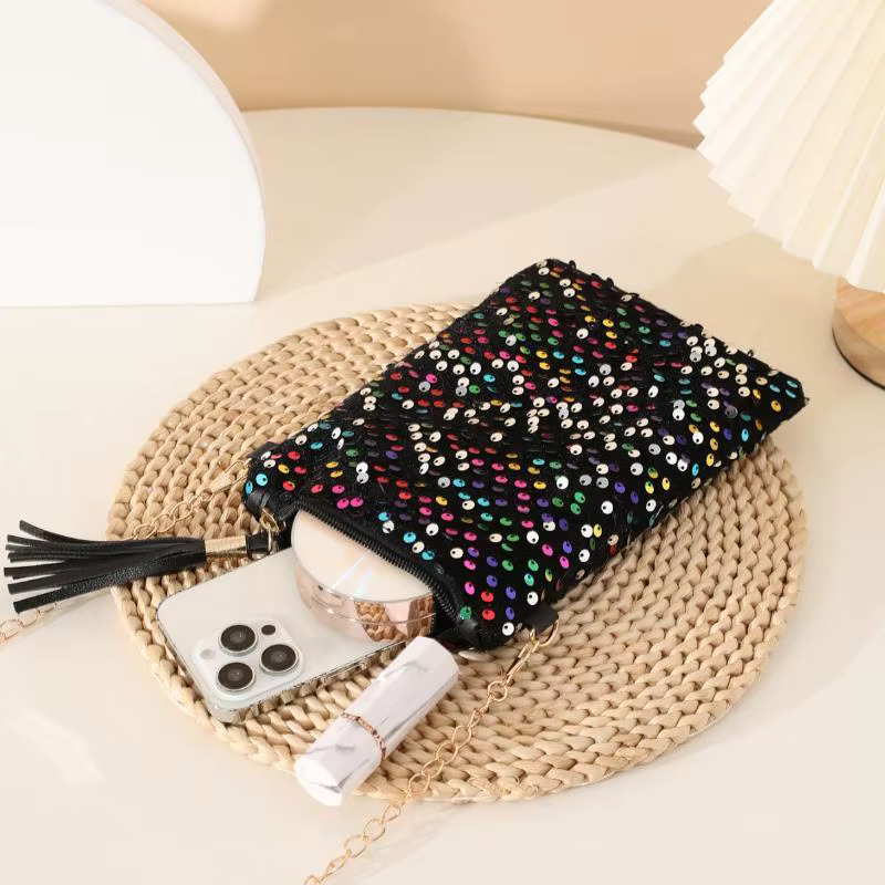 Mini sacs à bandoulière à paillettes pour femmes, nouveaux sacs de soirée scintillants, sacs à main et pochettes
