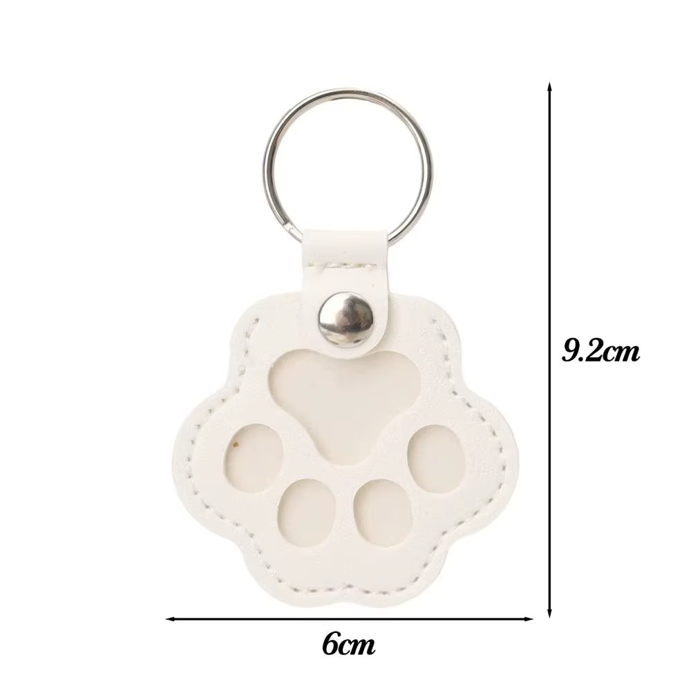 Porte-clés commémoratif en cuir PU durable pour poils d'animaux, mini sac multifonctionnel pour poils de chat et de chien