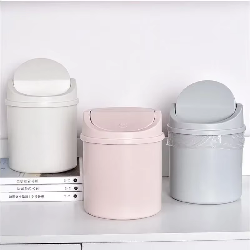 Mini poubelle de bureau avec couvercle, poubelle, organisateur de chambre à coucher, bureau, boîte de rangement pour voiture, cuisine, salle de bains