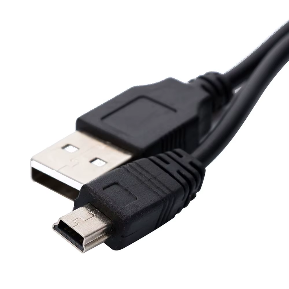 Câble de données USB 2.0 vers MINI 5 broches mâle de 1m pour ordinateur portable, haut-parleurs, PSP – Cordon de charge