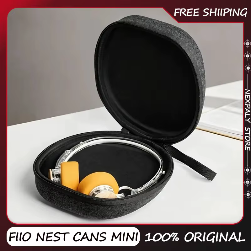 Sac de rangement FIIO NEST CANS MINI pour EH11/EH13/JN3/WIND/anytime, étui portable pour casque audio à montage sur tête, accessoires