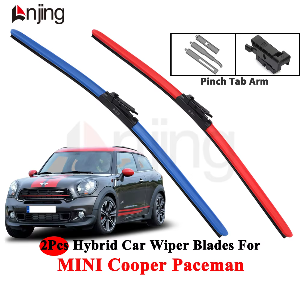 Balais d'essuie-glace colorés LNJING pour BMW Mini Cooper Paceman R61 2012-2016
