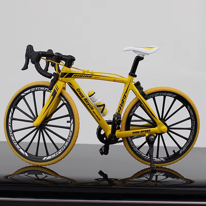 Mini modèle de vélo en alliage 1:10, jouet pour enfants, doigt en métal moulé sous pression, jouet de course, Simulation de Collection, jouets pour garçons, cadeau