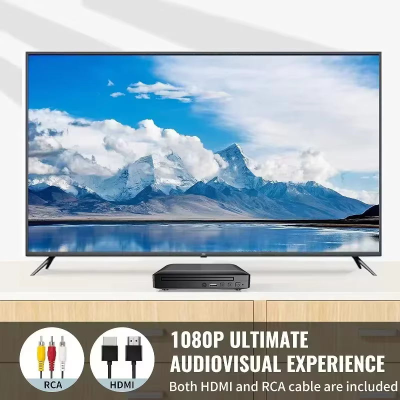 Lecteur DVD domestique multi-régions Full HD 1080P, lecteur de disque TV numérique multimédia, prise en charge DVD CD MP3 MP4 RW VCD, système de cinéma maison