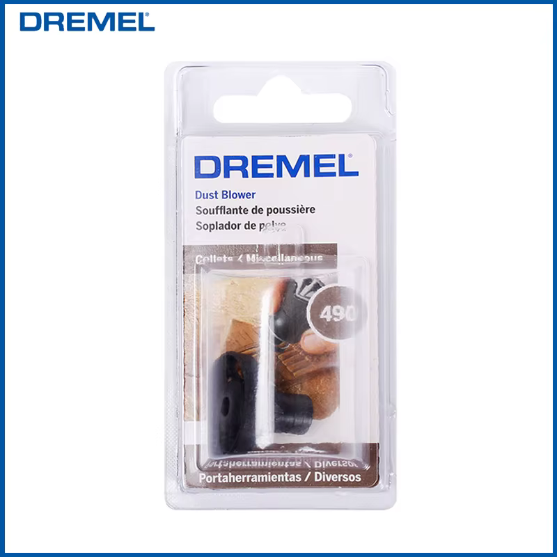 Dremel-Souffleur de poussière 490, accessoire d'outil lointain pour le ponçage et la gravure automobile, s'adapte à Dremel 8000, 4000, 3000, 200, 8220