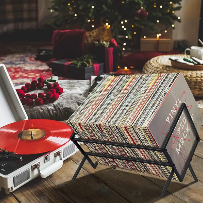 Support de stockage d'album en vinyle 80LPSgrande capacité support de disque multicouche accessoires de lecteur de disqueCDRack