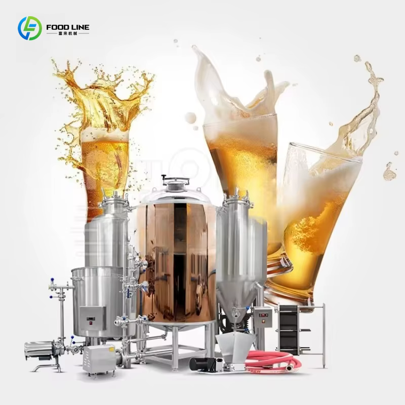 Système de brassage de bière tout-en-un personnalisé pour l'industrie, 300L 1000L, équipement de brassage de bière commercial, brasserie complète