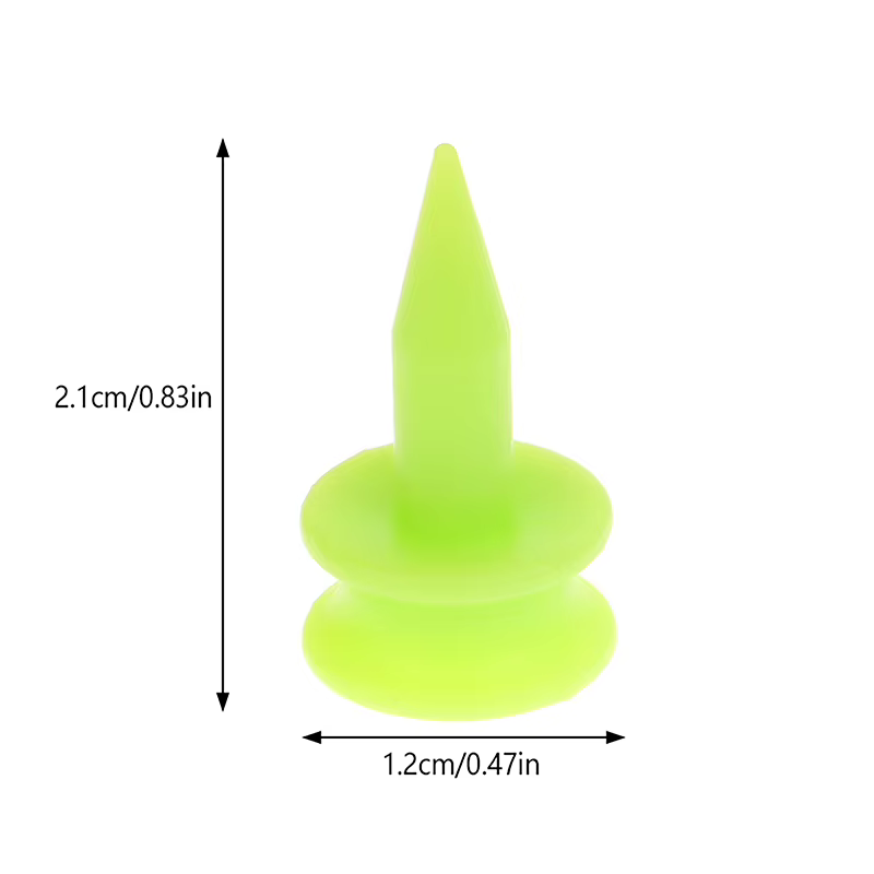 50 pièces/paquet tees de Golf professionnelles 25MM 0.98 'château vert golfeur accessoire t-shirts de Golf en plastique parfait pour teeing la balle