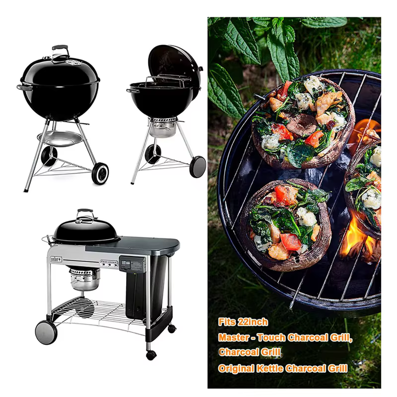 Kit de système de livres à une touche, pièces de gril Weber, accessoires de pièces, grille Weber, facile à installer, 22-1/2 pouces, 7444