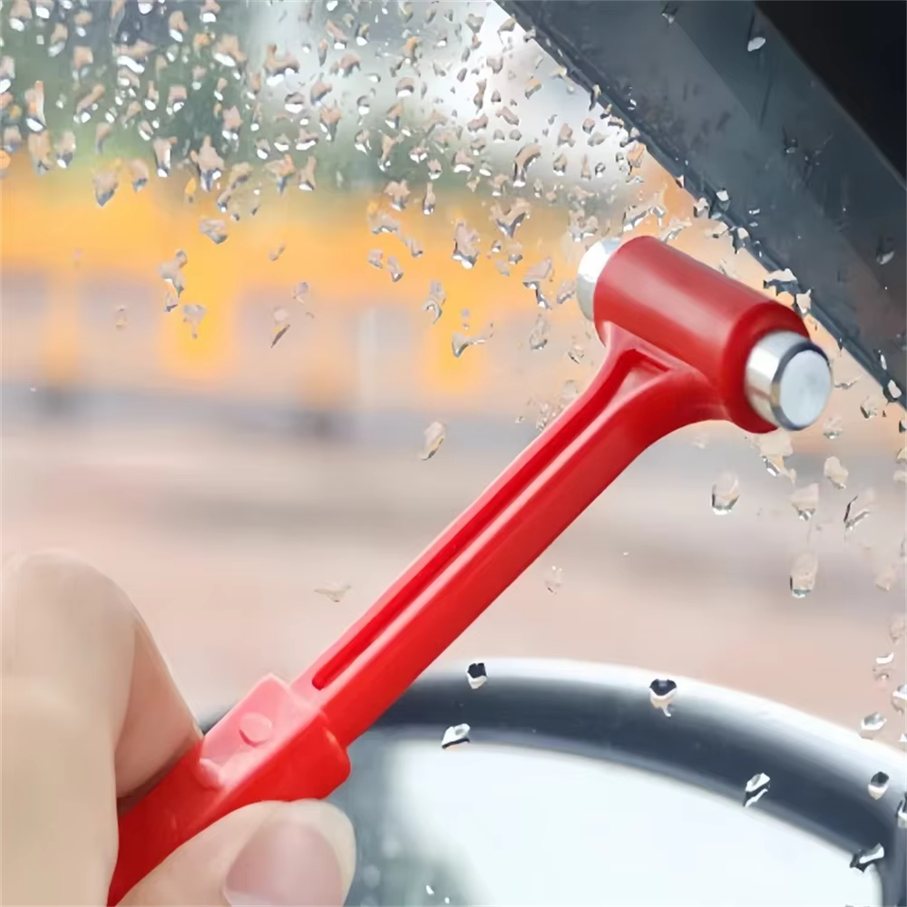 Mini marteau de sécurité portable, brise-vitre de voiture d'urgence, coupe-ceinture de sécurité, outils d'évasion multifonctionnels, accessoires de voiture
