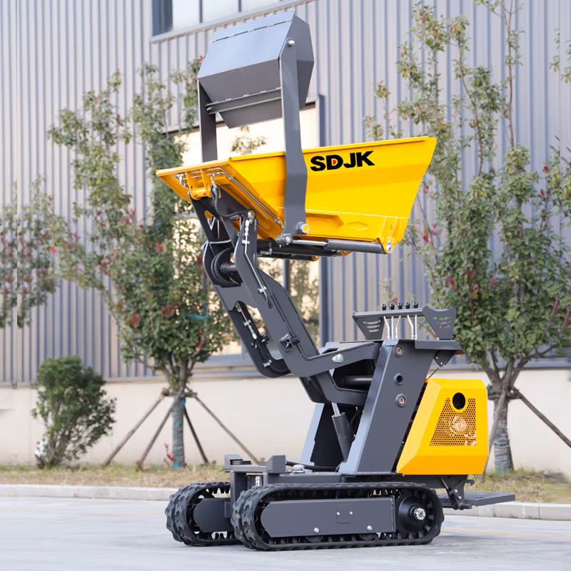 Nouveau mini-dumper sur chenilles de 800 kg, conforme CE/EPA/Euro 5, mini-chargeur pour travaux agricoles et de construction, personnalisable, livraison rapide