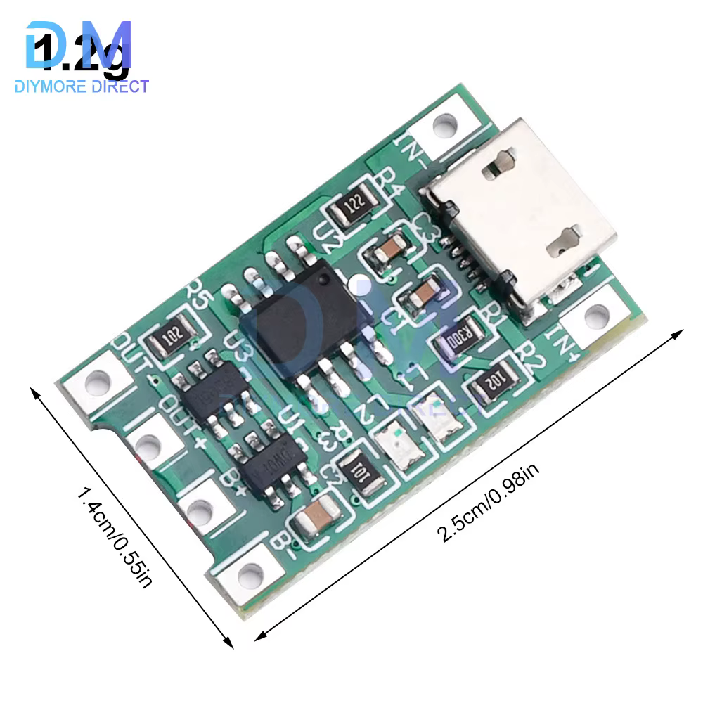 Module de chargeur de la carte de chargement de la batterie au lithium, 5V 3A Mini TYPE-C micro USB 18650 avec protection double