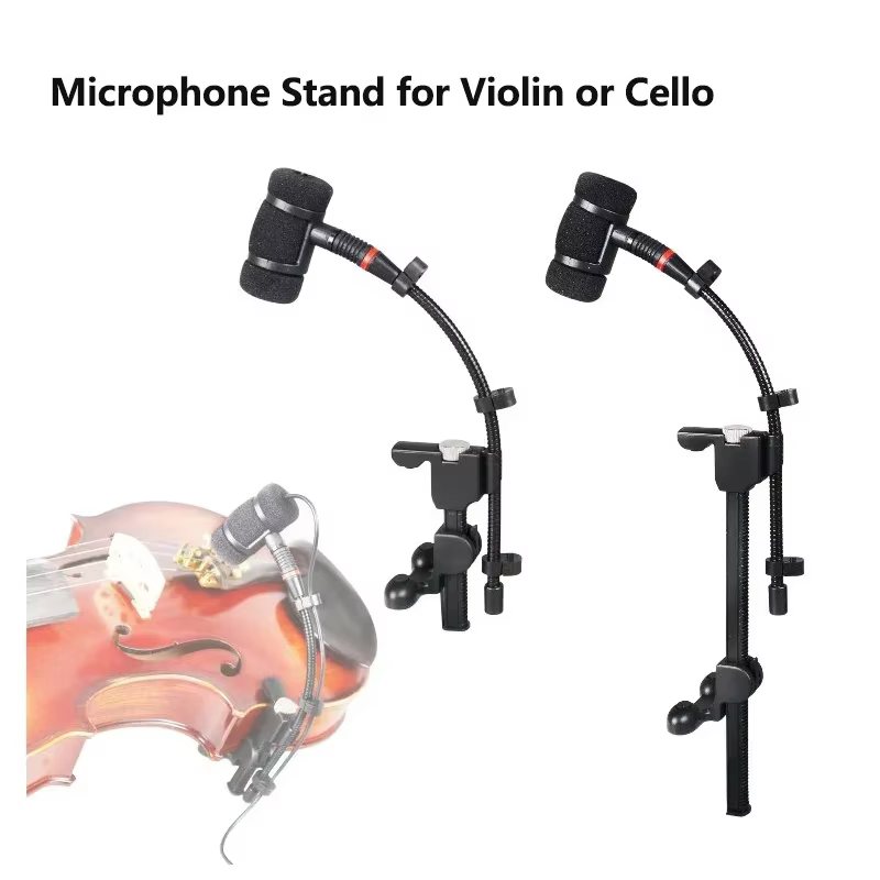Clip de Microphone pour Instrument de musique, mandoline, violon, violoncelle, support de guitare en bois, pince de support de montage sur rack