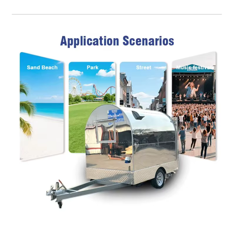 Mini remorque alimentaire, Van à crème glacée, cuisine, salle à manger, voiture, chariot de vente de nourriture, jus Mobile, camion de nourriture Mobile, support pour Hot-Dog